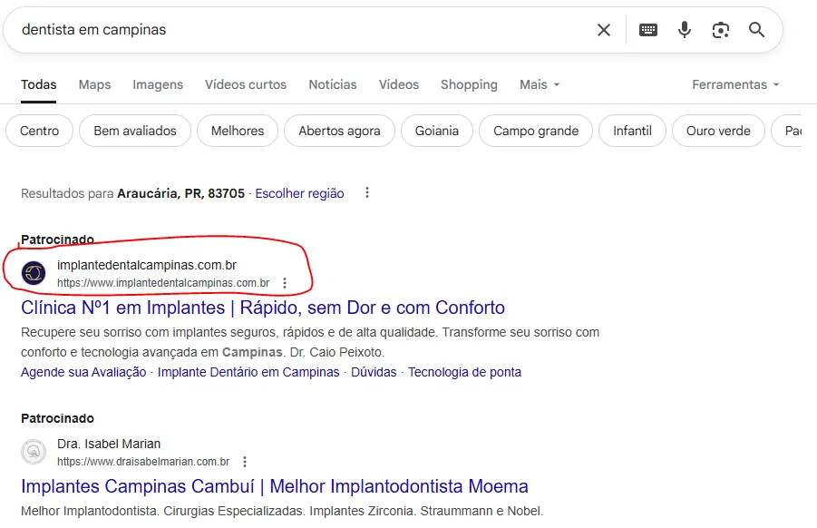 exemplo de SEO Na prática